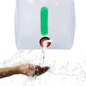 Outdoor Folding Water Bag Collapsible Storage Bucket with Tap 20L