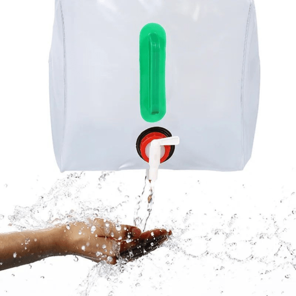 Outdoor Folding Water Bag Collapsible Storage Bucket with Tap 20L