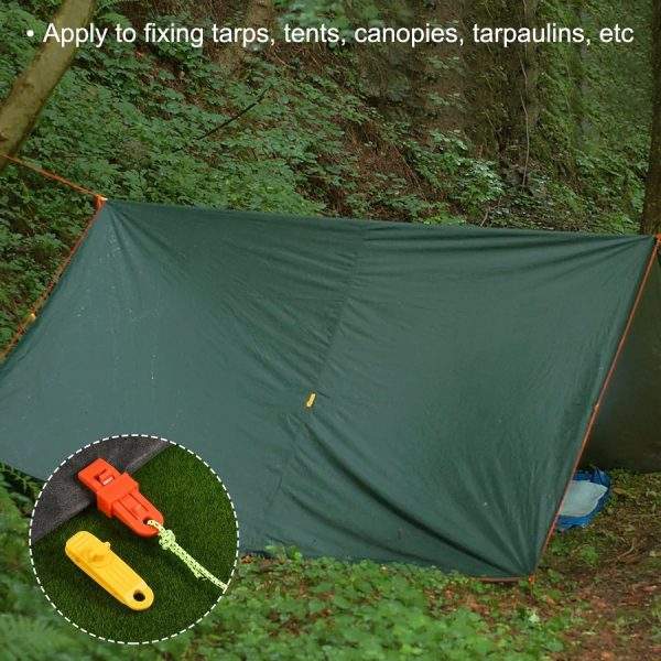 6 Pack Tent Screw Clips, Strong Lock Grip - Image 3