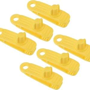 6 Pack Tent Screw Clips, Strong Lock Grip