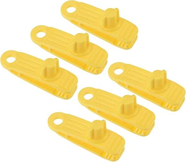 6 Pack Tent Screw Clips, Strong Lock Grip