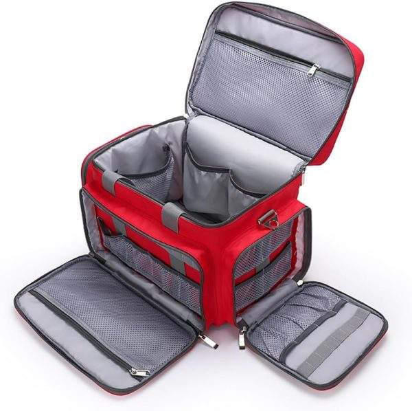 Professional First Aid Bag with Reflective Strips Large Capacity - Image 4
