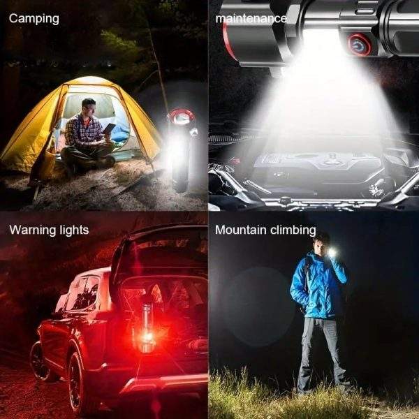 Emergency flashlight, power bank, glass breaker and belt cutter - Image 7