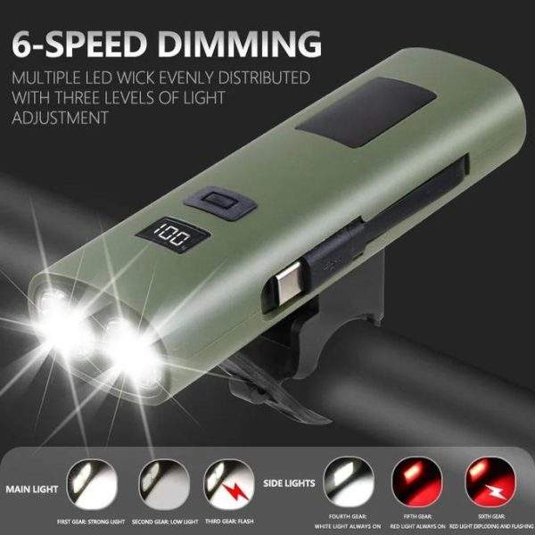 3-in-1 LED Flashlight Power Bank USB Charging - Image 2