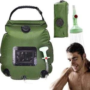 Shower Bag Camping Portable 5 Gallon/20L Solar Quick Heating