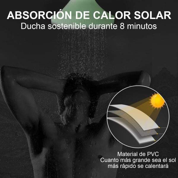 Shower Bag Camping Portable 5 Gallon/20L Solar Quick Heating - Image 5