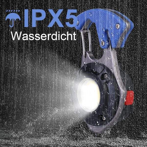LED Keychain Flashlight: 7 Light Modes, Safety Cutter, Glass Hammer - Image 7