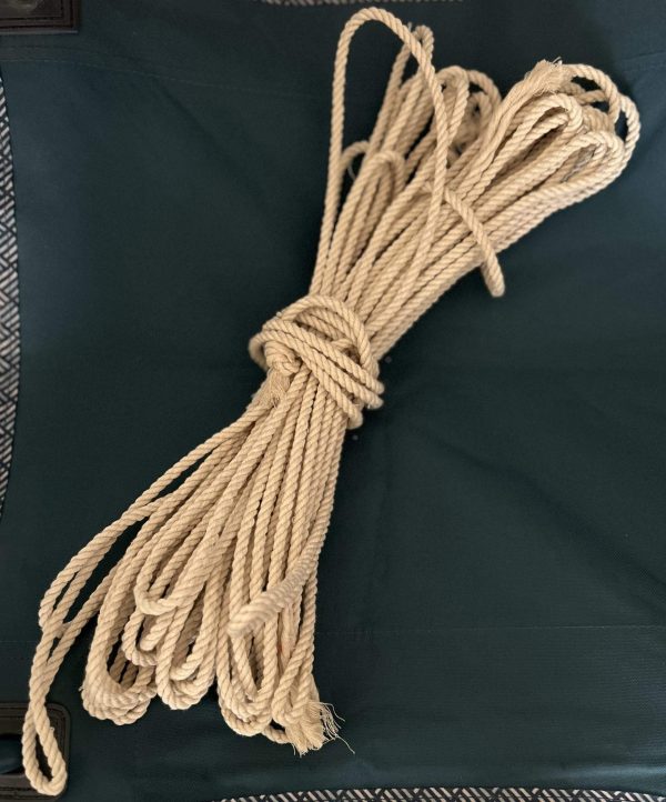 Rope Soft Hemp Cord 6 mm Dual Braided Rope 15 meters - Image 3