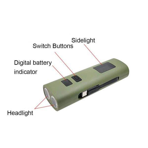 3-in-1 LED Flashlight Power Bank USB Charging - Image 6