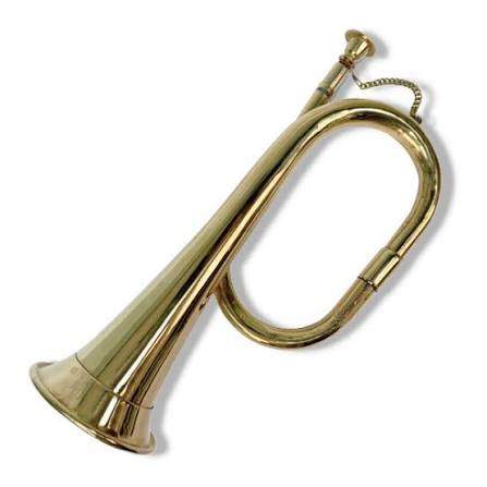Scout Bugle (Brougie) Horn (Key of C) – All Brass - Image 2